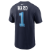 Футболка Cameron Ward Tennessee Titans Nike 2026 Rivalries Collection Name & Number - Navy