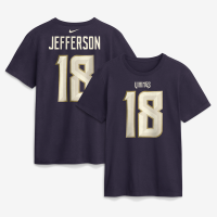 Футболка Justin Jefferson Minnesota Vikings Nike 2026 Rivalries Collection Name & Number - Purple