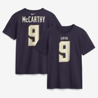 Футболка J.J. McCarthy Minnesota Vikings Nike 2026 Rivalries Collection Name & Number - Purple