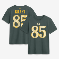 Футболка Tucker Kraft Green Bay Packers Nike 2026 Rivalries Collection Name & Number - Green Футболка Tucker Kraft Green Bay Packers Nike 2026 Rivalries Collection Name & Number - Green