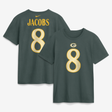 Футболка Josh Jacobs Green Bay Packers Nike 2026 Rivalries Collection Name & Number - Green