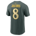 Футболка Josh Jacobs Green Bay Packers Nike 2026 Rivalries Collection Name & Number - Green
