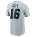 Футболка Jared Goff Detroit Lions Nike 2026 Rivalries Collection Name & Number - Silver