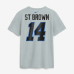 Футболка Amon-Ra St. Brown Detroit Lions Nike 2026 Rivalries Collection Name & Number - Silver