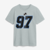 Футболка Aidan Hutchinson Detroit Lions Nike 2026 Rivalries Collection Name & Number - Silver