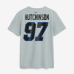Футболка Aidan Hutchinson Detroit Lions Nike 2026 Rivalries Collection Name & Number - Silver