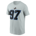 Футболка Aidan Hutchinson Detroit Lions Nike 2026 Rivalries Collection Name & Number - Silver