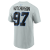 Футболка Aidan Hutchinson Detroit Lions Nike 2026 Rivalries Collection Name & Number - Silver