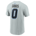 Футболка Jahmyr Gibbs Detroit Lions Nike 2026 Rivalries Collection Name & Number - Silver