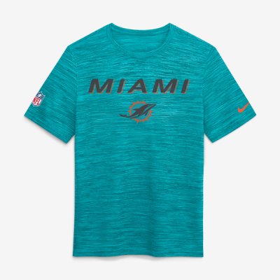 Футболка Miami Dolphins Nike Rivalries Collection Sideline Velocity - Aqua