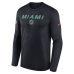 Футболка с длинным рукавом Miami Dolphins Nike Rivalries Collection Sideline Legend - Navy