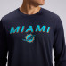 Футболка с длинным рукавом Miami Dolphins Nike Rivalries Collection Sideline Legend - Navy