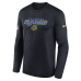 Футболка с длинным рукавом Los Angeles Rams Nike Rivalries Collection Sideline Legend - Navy