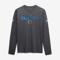 Футболка с длинным рукавом Indianapolis Colts Nike 2026 Rivalries Collection Sideline Legend - Anthracite