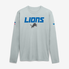 Футболка с длинным рукавом Detroit Lions Nike 2026 Rivalries Collection Sideline Legend - Silver Футболка с длинным рукавом Detroit Lions Nike 2026 Rivalries Collection Sideline Legend - Silver