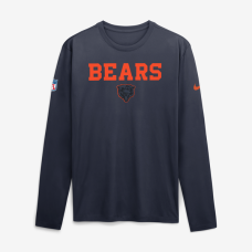 Футболка с длинным рукавом Chicago Bears Nike 2026 Rivalries Collection Sideline Legend - Navy Футболка с длинным рукавом Chicago Bears Nike 2026 Rivalries Collection Sideline Legend - Navy