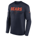 Футболка с длинным рукавом Chicago Bears Nike 2026 Rivalries Collection Sideline Legend - Navy