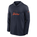 Chicago Bears Nike 2026 Rivalries Collection Sideline Lightweight Hooded Long Sleeve Top - Navy
