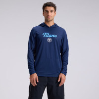 Tennessee Titans Nike 2026 Rivalries Collection Sideline Lightweight Hooded Long Sleeve Top - Navy