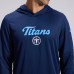 Tennessee Titans Nike 2026 Rivalries Collection Sideline Lightweight Hooded Long Sleeve Top - Navy