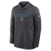 Indianapolis Colts Nike 2026 Rivalries Collection Sideline Lightweight Hooded Long Sleeve Top - Anthracite