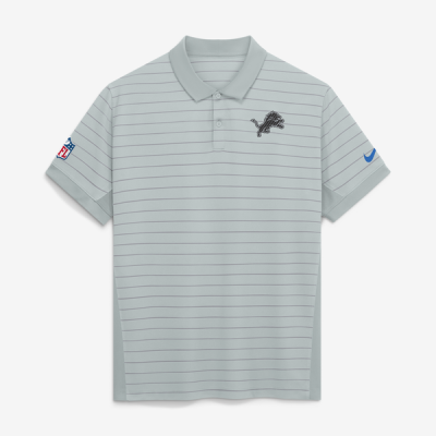 Поло Detroit Lions Nike 2026 Rivalries Collection Sideline Victory - Silver