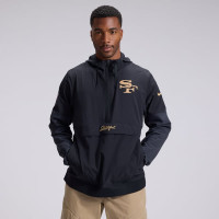 Куртка San Francisco 49ers Nike Rivalries Collection Sideline Anorak Half-Zip - Black