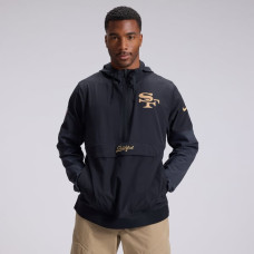 Куртка San Francisco 49ers Nike Rivalries Collection Sideline Anorak Half-Zip - Black