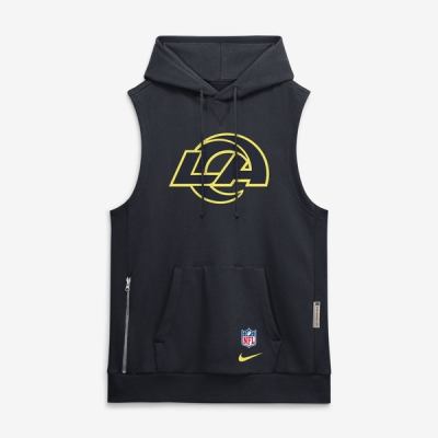 Толстовка Los Angeles Rams Nike Rivalries Collection Sideline Sleeveless Fleece - Navy