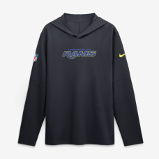 Los Angeles Rams Nike Rivalries Collection Sideline Lightweight Hooded Long Sleeve Top - Navy Los Angeles Rams Nike Rivalries Collection Sideline Lightweight Hooded Long Sleeve Top - Navy