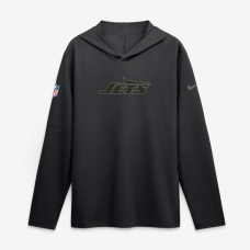 New York Jets Nike Rivalries Collection Sideline Lightweight Hooded Long Sleeve Top - Black New York Jets Nike Rivalries Collection Sideline Lightweight Hooded Long Sleeve Top - Black