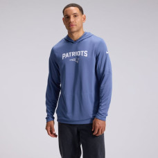 New England Patriots Nike Rivalries Collection Sideline Lightweight Hooded Long Sleeve Top - Blue New England Patriots Nike Rivalries Collection Sideline Lightweight Hooded Long Sleeve Top - Blue