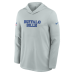 Buffalo Bills Nike Rivalries Collection Sideline Lightweight Hooded Long Sleeve Top - Silver