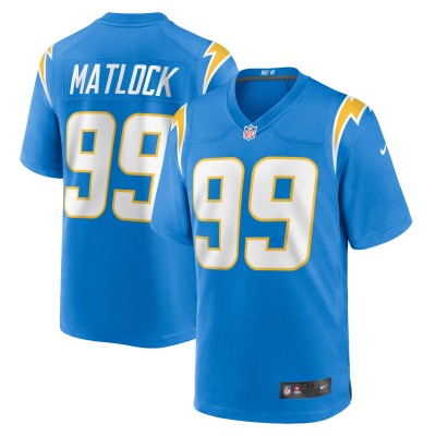 Игровая джерси Scott Matlock Los Angeles Chargers Nike Team - Powder Blue