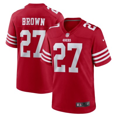 Игровая джерси JiAyir Brown San Francisco 49ers Nike Team Game - Scarlet