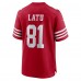 Игровая джерси Cameron Latu San Francisco 49ers Nike Team Game - Scarlet