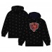 Толстовка Chicago Bears Mitchell & Ness Allover Print Fleece - Black