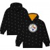 Толстовка Pittsburgh Steelers Mitchell & Ness Allover Print Fleece - Black