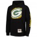 Толстовка Green Bay Packers Mitchell & Ness Gridiron Classics Big Face 7.0 - Black