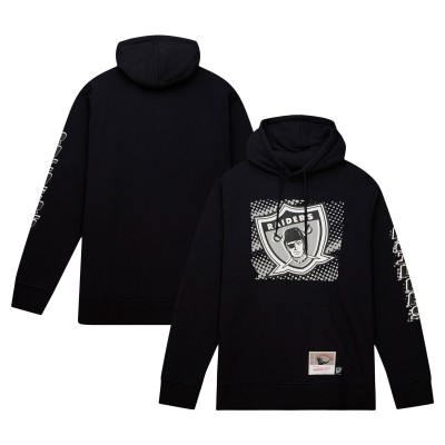 Толстовка Las Vegas Raiders Mitchell & Ness Gridiron Classics Big Face 7.0 - Black