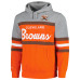 Толстовка Cleveland Browns Mitchell & Ness Orange/Heather Gray Head Coach