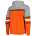 Толстовка Cleveland Browns Mitchell & Ness Orange/Heather Gray Head Coach