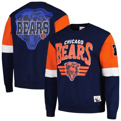 Кофта Chicago Bears Mitchell & Ness Gridiron Classics Allover 3.0 - Navy