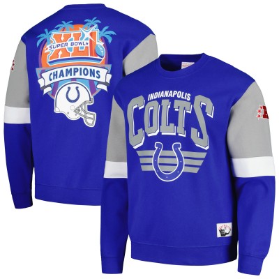 Кофта Indianapolis Colts Mitchell & Ness Gridiron Classics Allover 3.0 - Royal