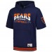 Футболка с капюшоном Chicago Bears Mitchell & Ness Pre-Game - Navy