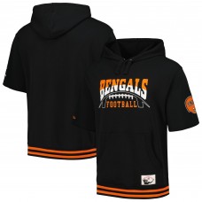 Толстовка Cincinnati Bengals Mitchell & Ness Pre-Game Short Sleeve - Black
