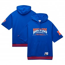 Толстовка Denver Broncos Mitchell & Ness Pre-Game Short Sleeve - Royal
