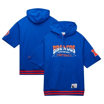 Толстовка Denver Broncos Mitchell & Ness Pre-Game Short Sleeve - Royal