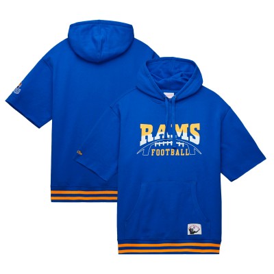 Толстовка Los Angeles Rams Mitchell & Ness Pre-Game Short Sleeve - Royal