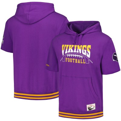 Толстовка Minnesota Vikings Mitchell & Ness Pre-Game Short Sleeve - Purple